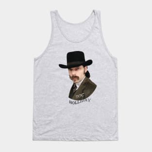 Doc Holliday FlagType Dark Tank Top